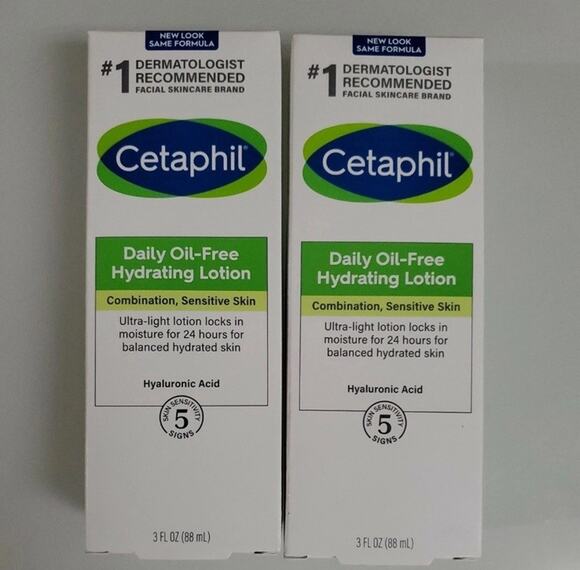 Cetaphil Other - Cetaphil Daily Hydrating Lotion Hyaluronic Acid Face Sensitive Skin 3oz x2